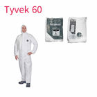 フードの防護服の工場病院の安全衣類（白、175/XL）が付いている使い捨て可能なつなぎ服 サプライヤー